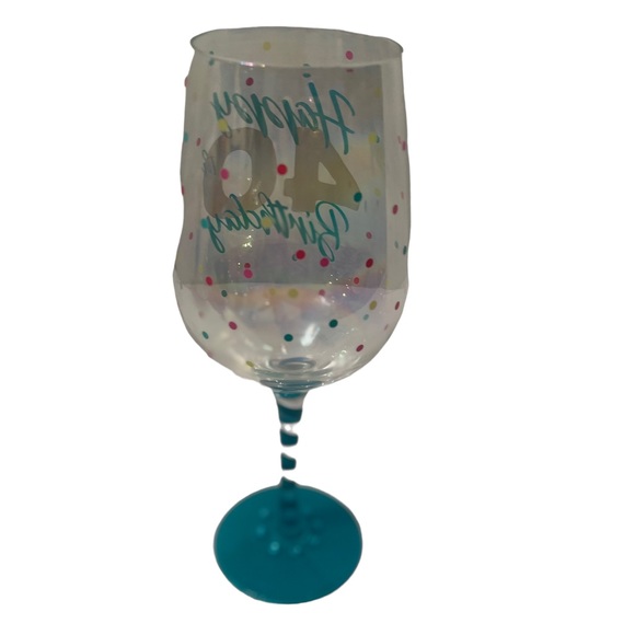 Happy 40 Birthday by Top Shelf Stemware Glass NWOT - Picture 6 of 6